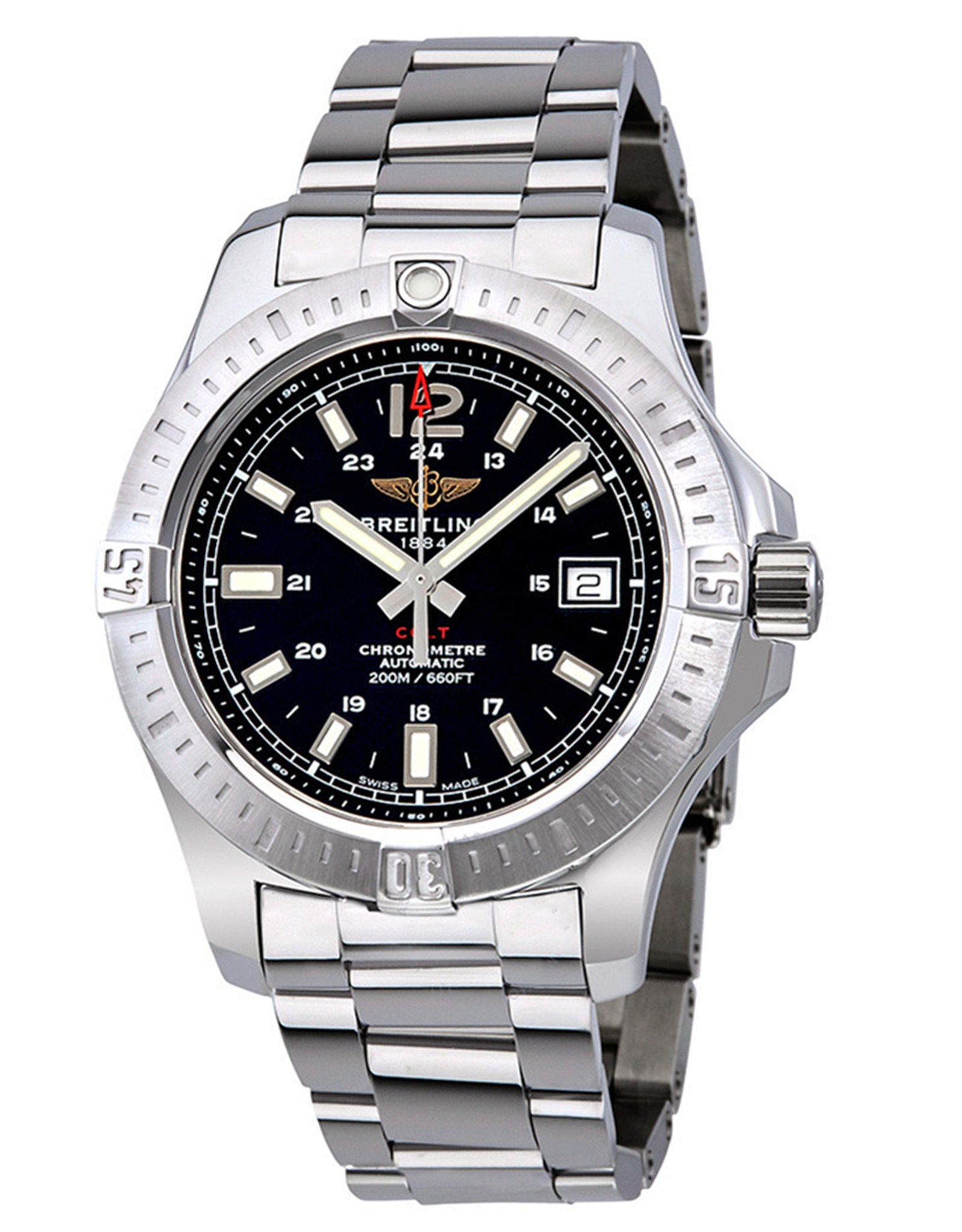 Colt Black Dial Stainless Steel Case A1731311/BE90 182A