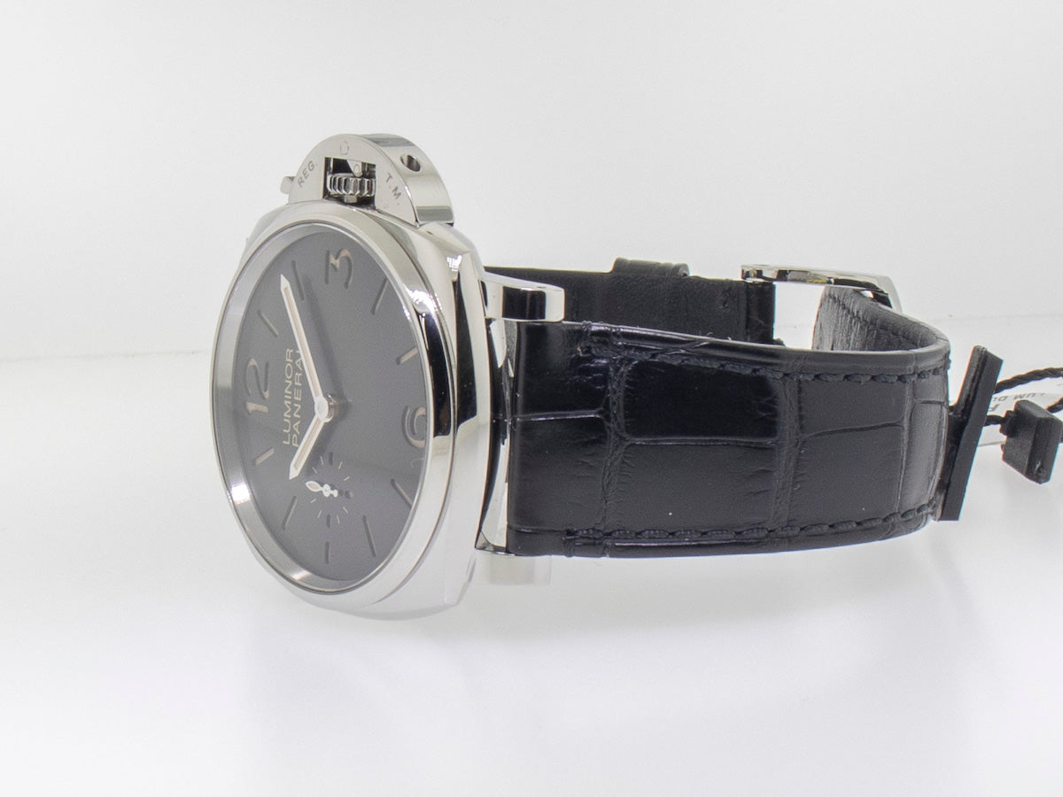Luminor Due 3 Days Acciaio Stainless Steel Black Arabic Dial PAM00676