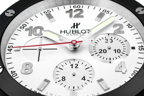 big bang wall clock black white