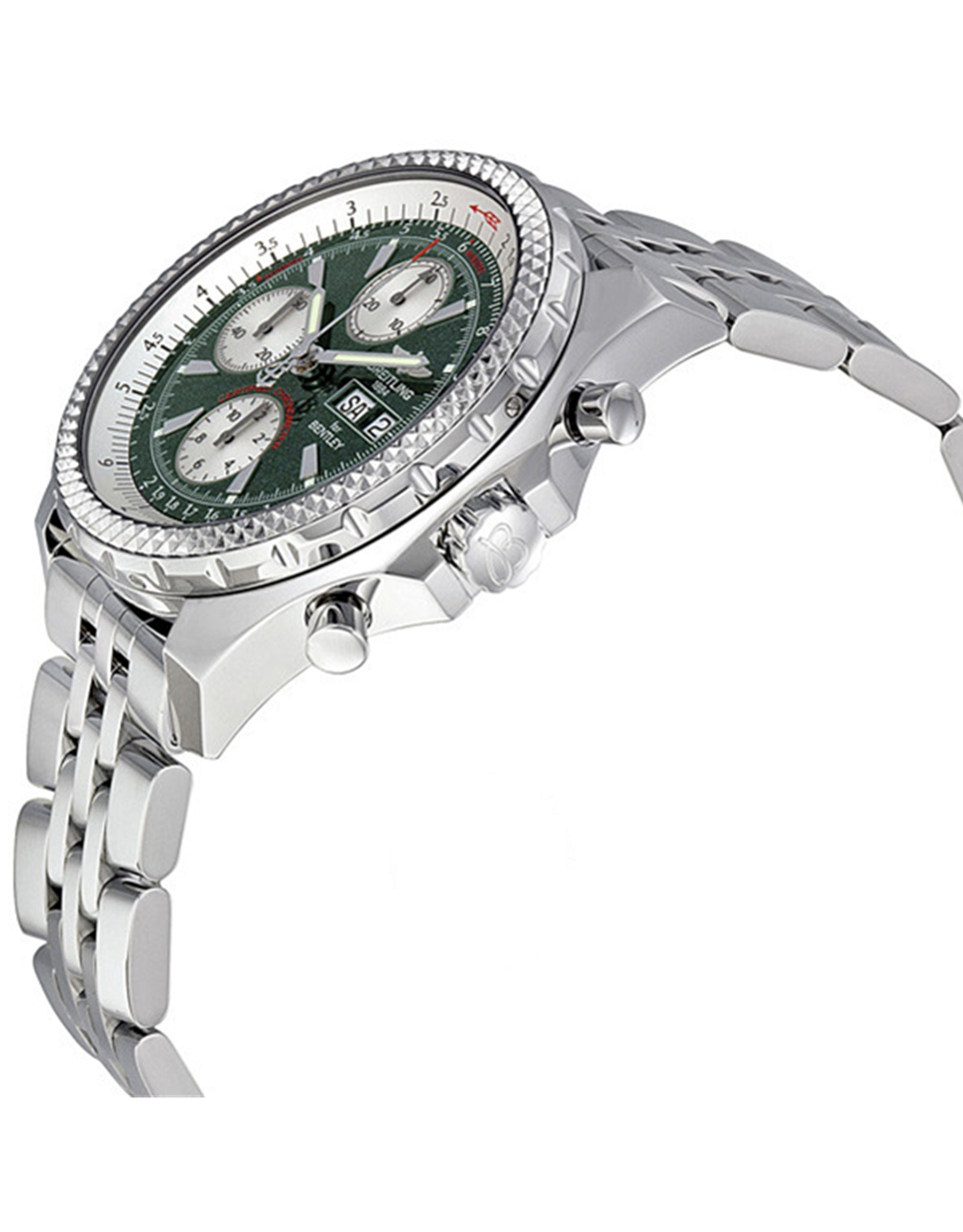 Bentley Green Dial Silver Stick A1336212 L503SS
