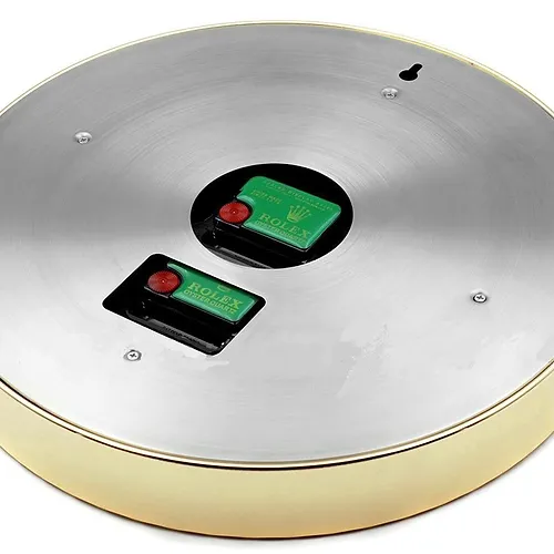 yacht master ll gold blue wall clock