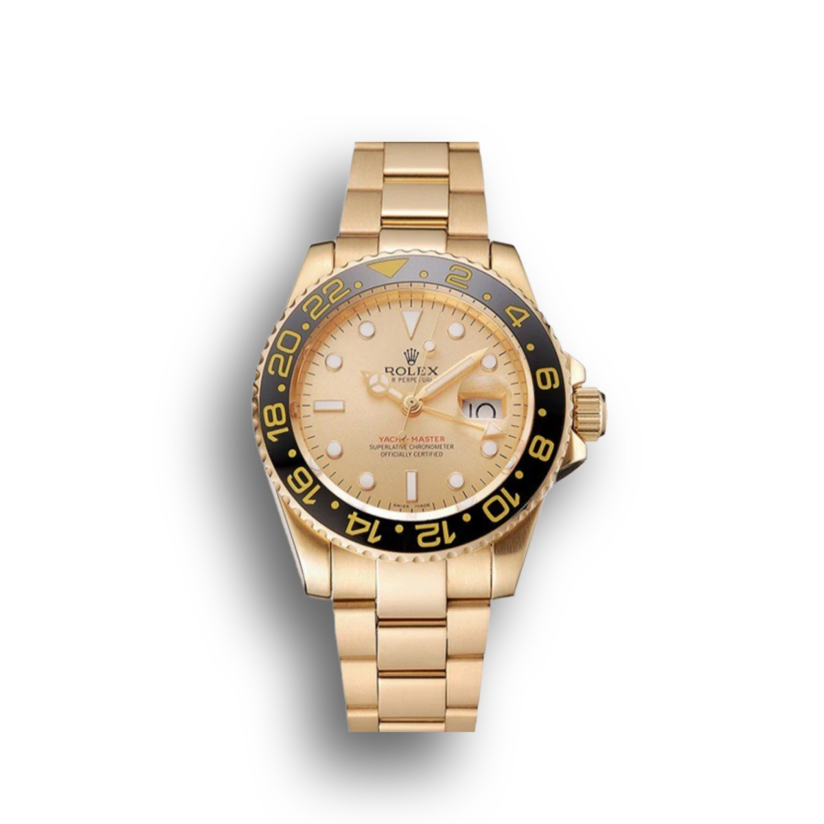 Swiss GMT Master II Gold Dial Black Bezel Gold Case And Bracelet 1453749