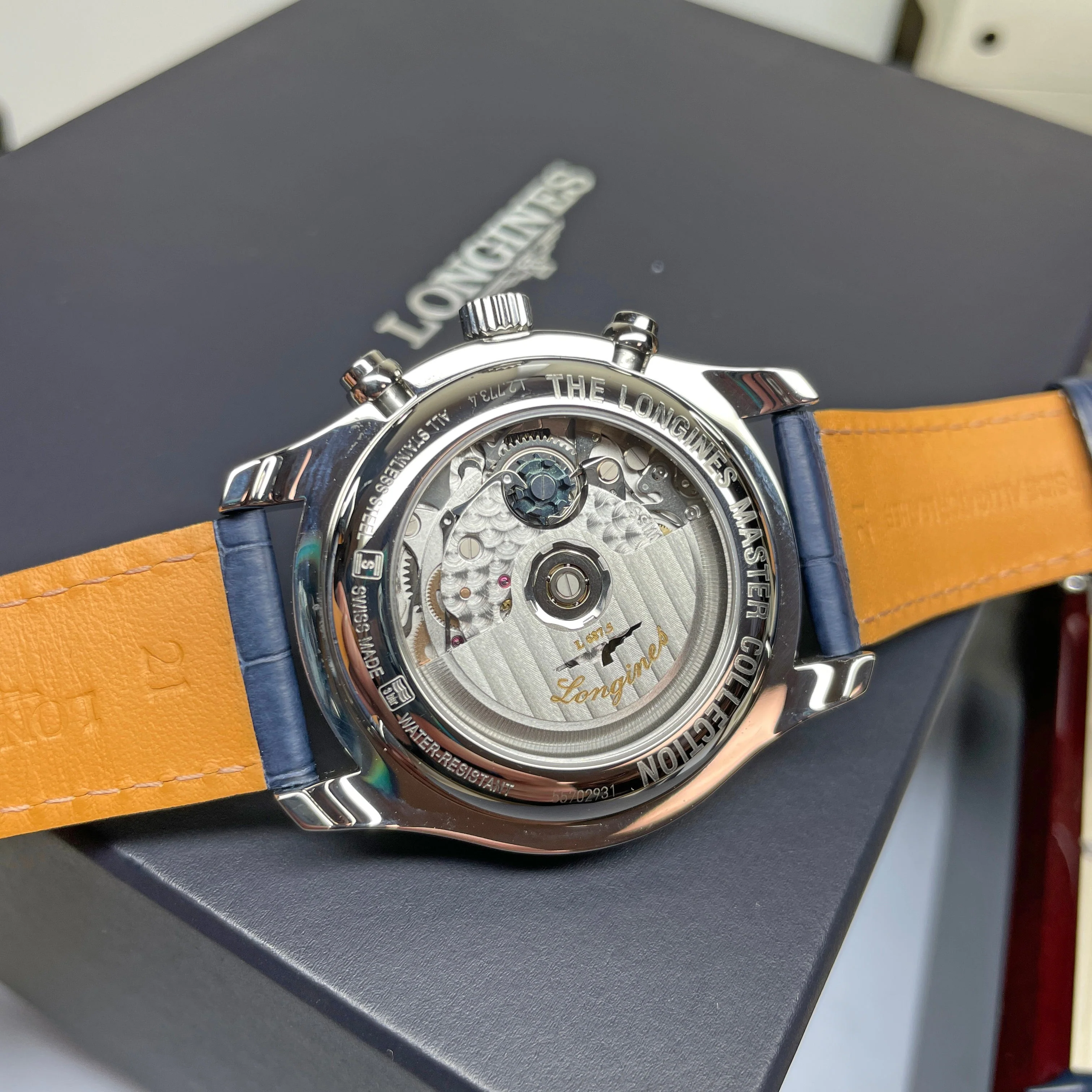 Masters Silver Blue Moon 42mm Watch L2.773.4.71.2