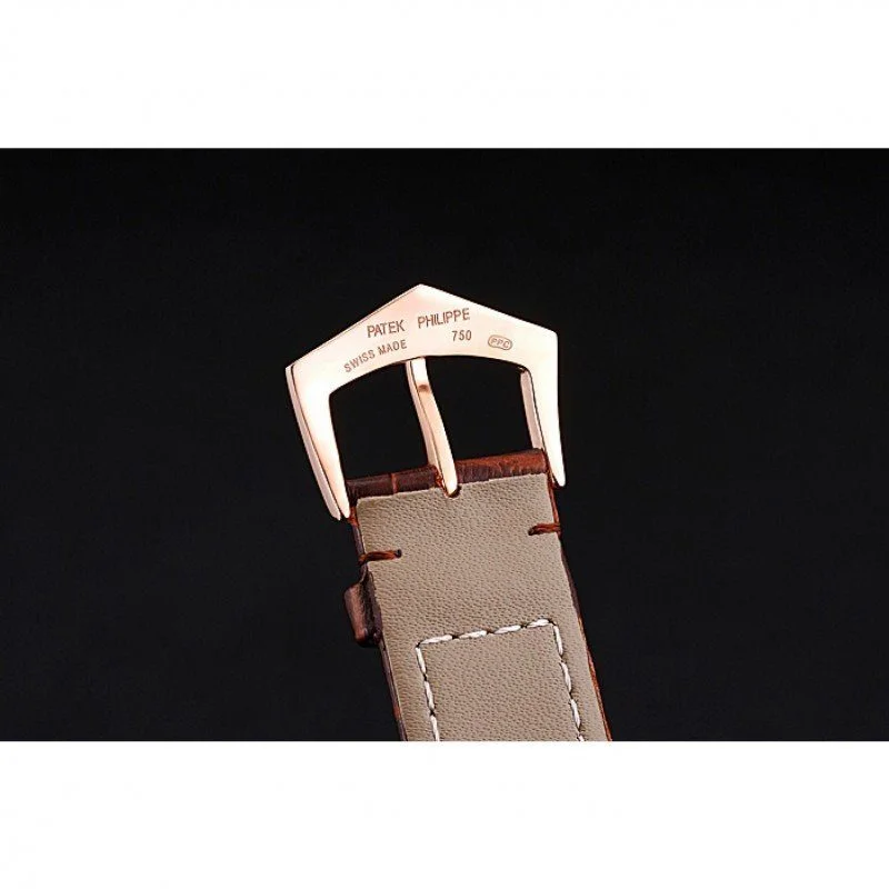 Calatrava Dial Rose Gold 39 mm, Stainless Steel