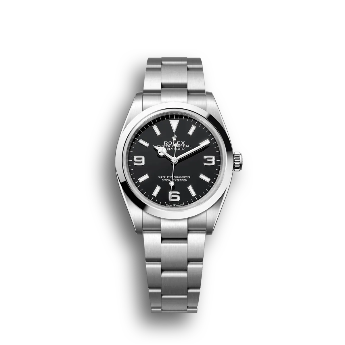 Swiss Explorer Stainless Steel Bezel Black Dial 42002