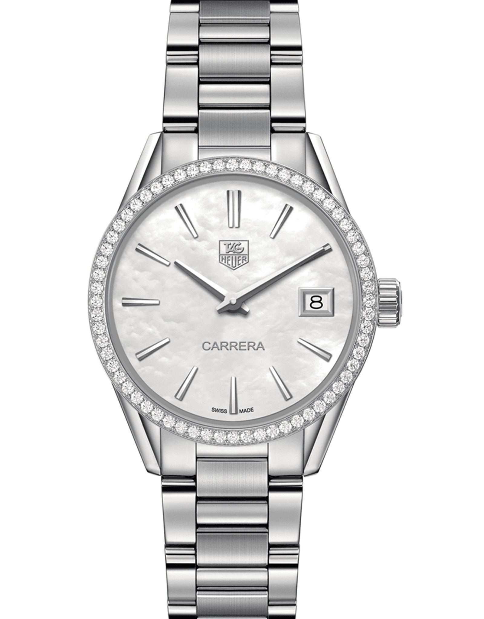 Carrera Diamond Bezel Ladies Watch WAR1315.BA0778 32MM