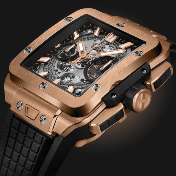 Square Bang Men Automatic Skeleton Rubber Watch 821.OX.0180.RX