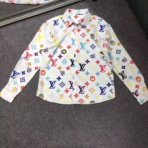 louis vuitton multicolor monogram shirt white
