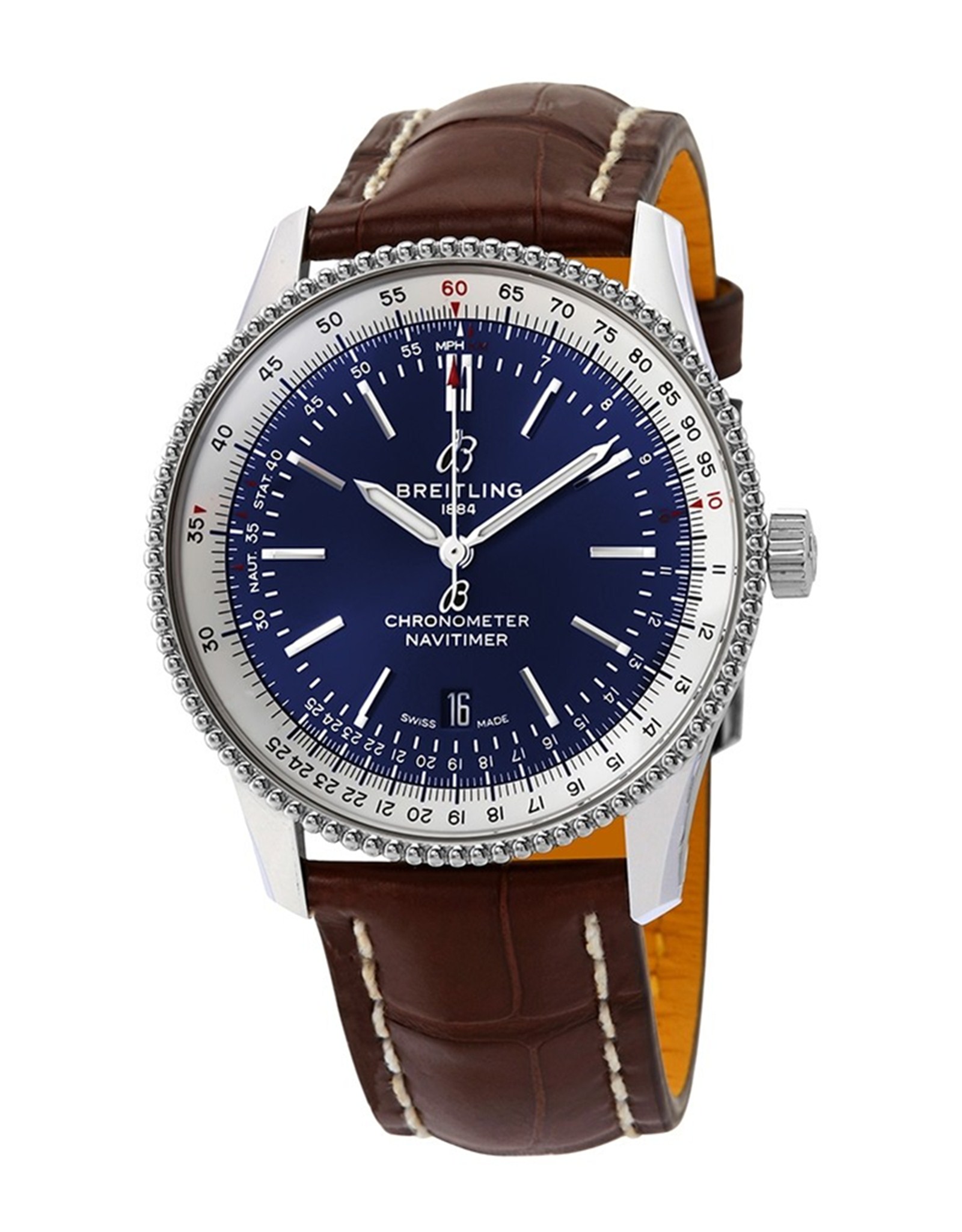 Navitimer Blue Dial Brown Leather Strap A17326211C1P1