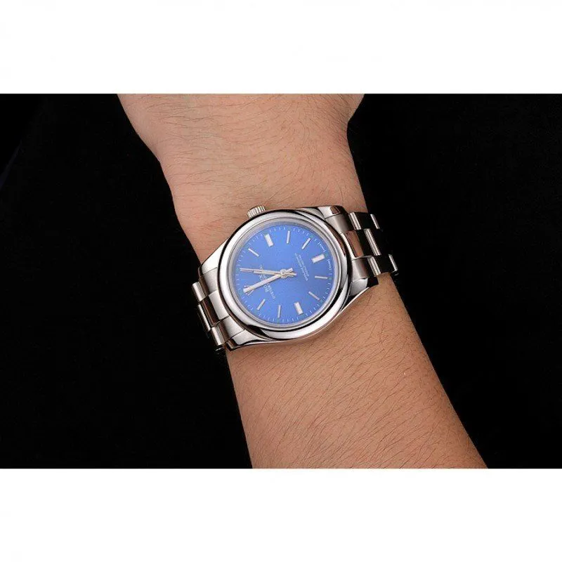 Oyster Perpetual Blue Dial Stainless Steel Case And Bracelet