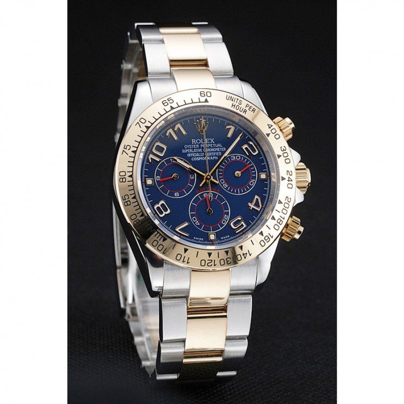 Cosmograph Daytona Blue Dial Two Tone Stainless Steel Bracelet 1454246