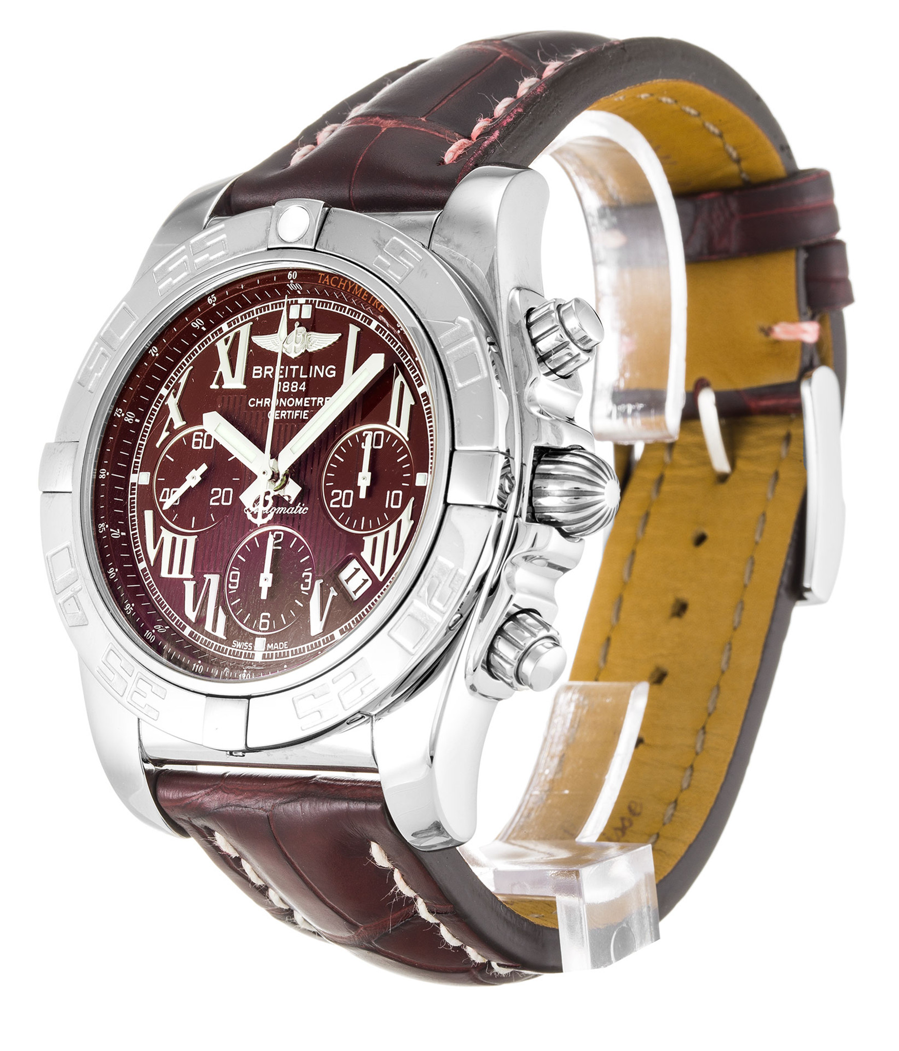 Chronomat 44 White Case Roman Markers AB0110