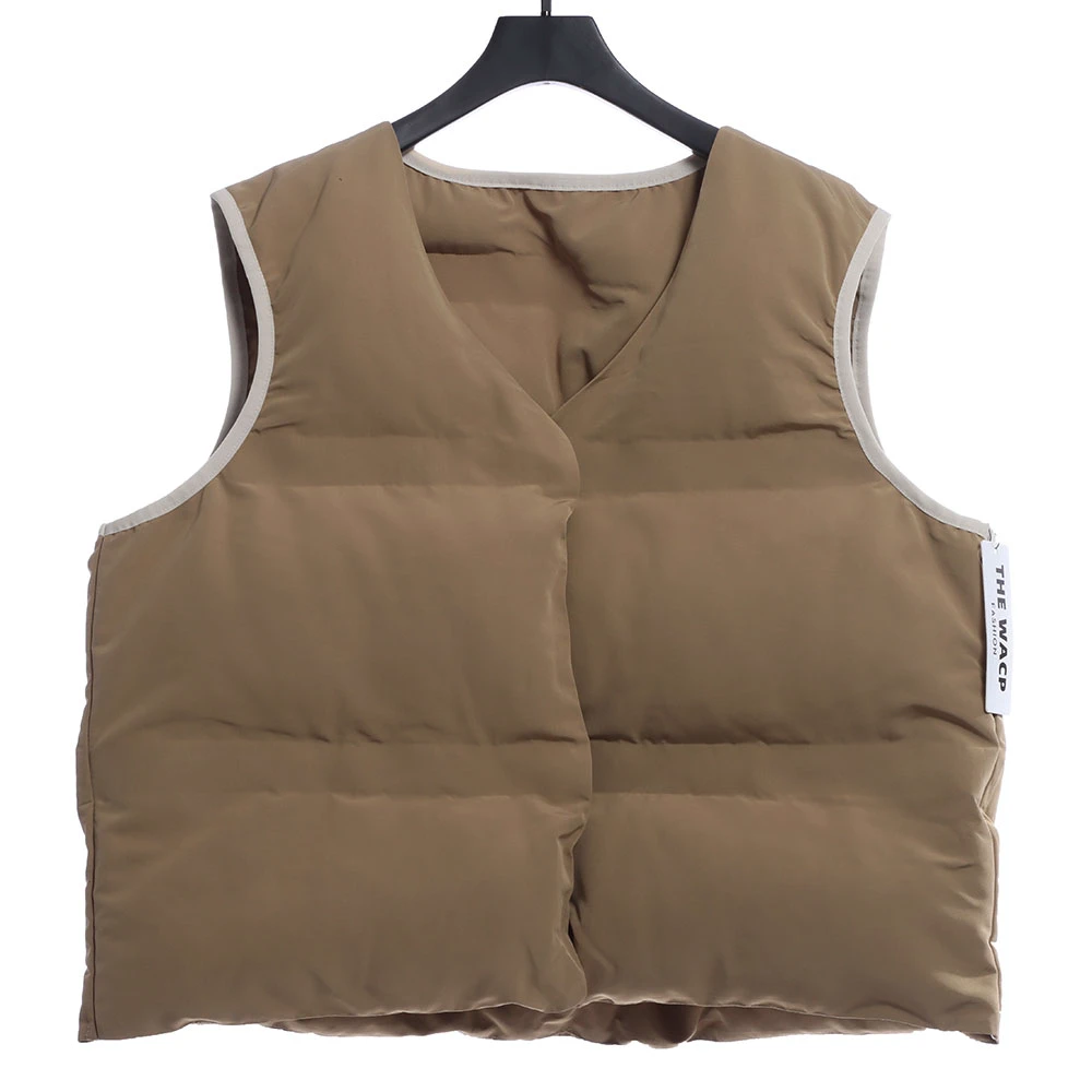 Reversible down cotton vest