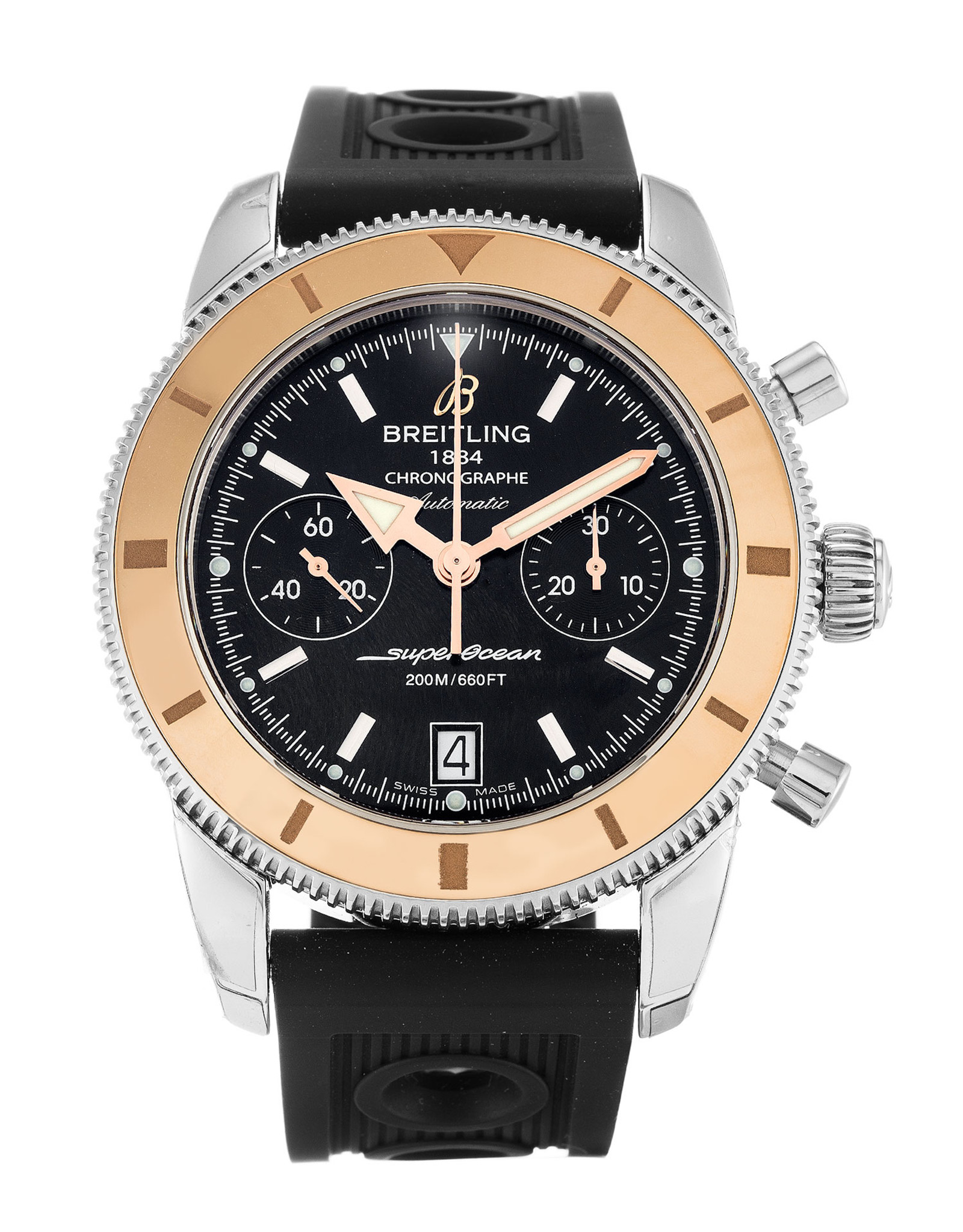 SuperOcean Heritage Black Dial Stick Markers U23370