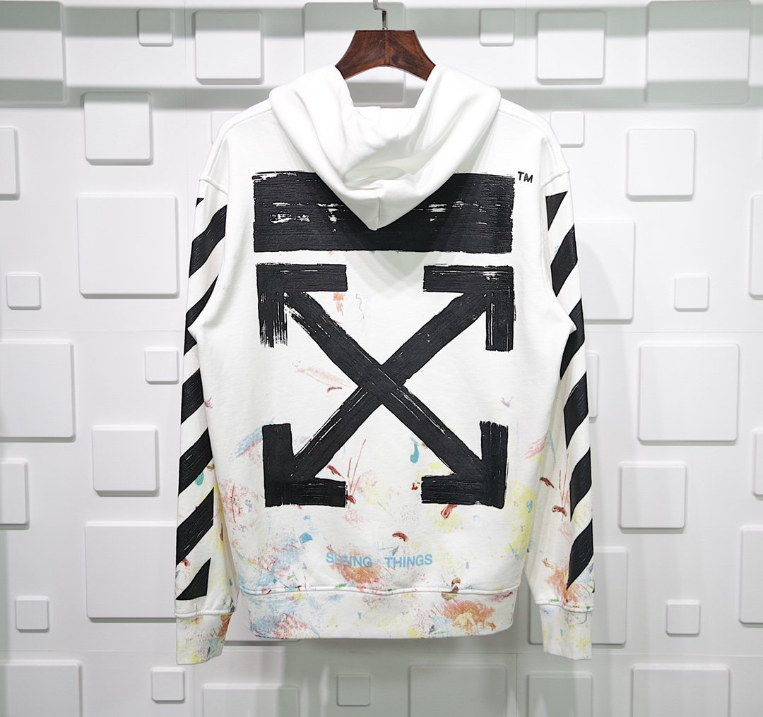 OFF WHITE VIRGIL ABLOH FIREWORK HOODIE