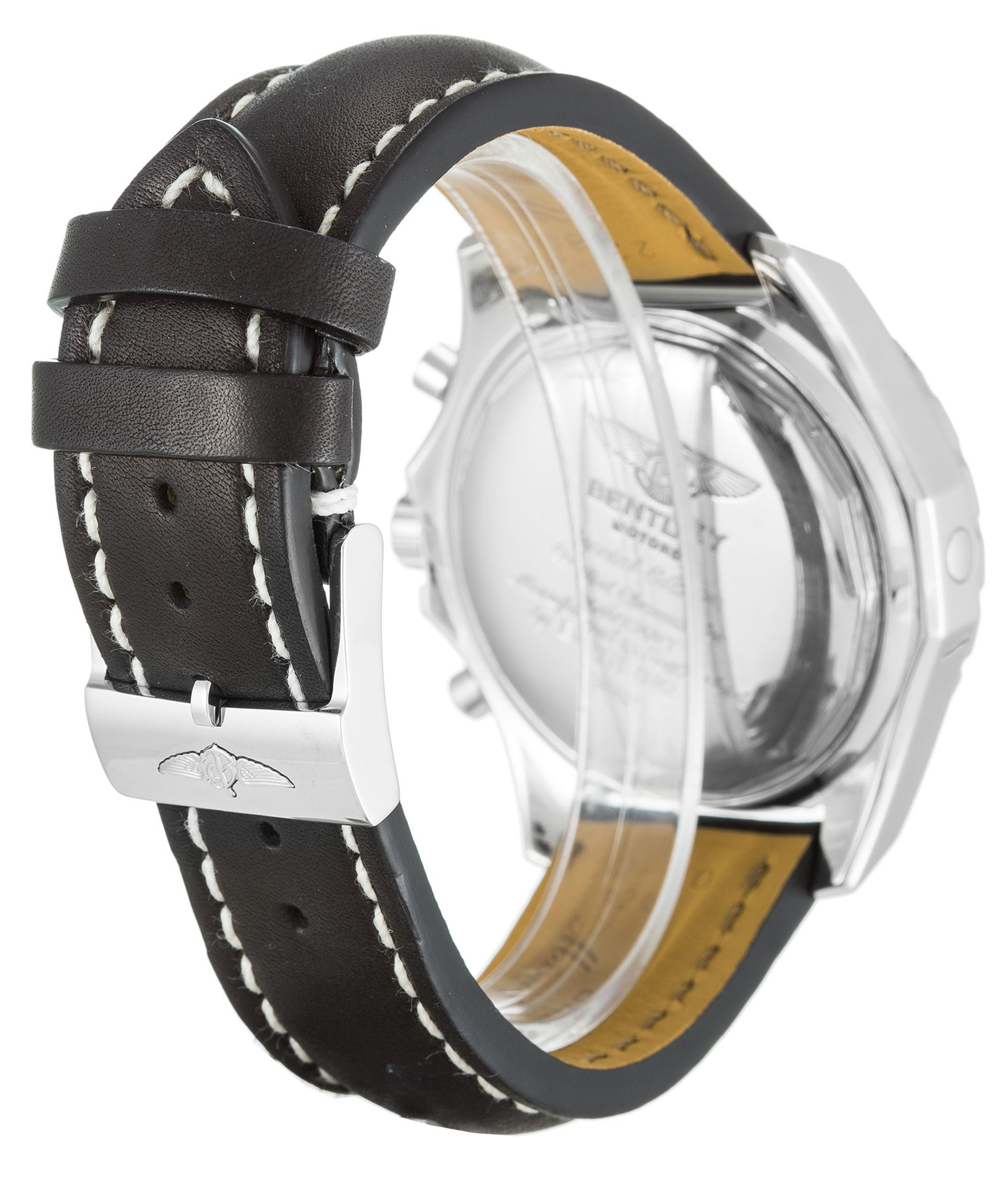 Bentley GT White Dial Leather Strap A13362