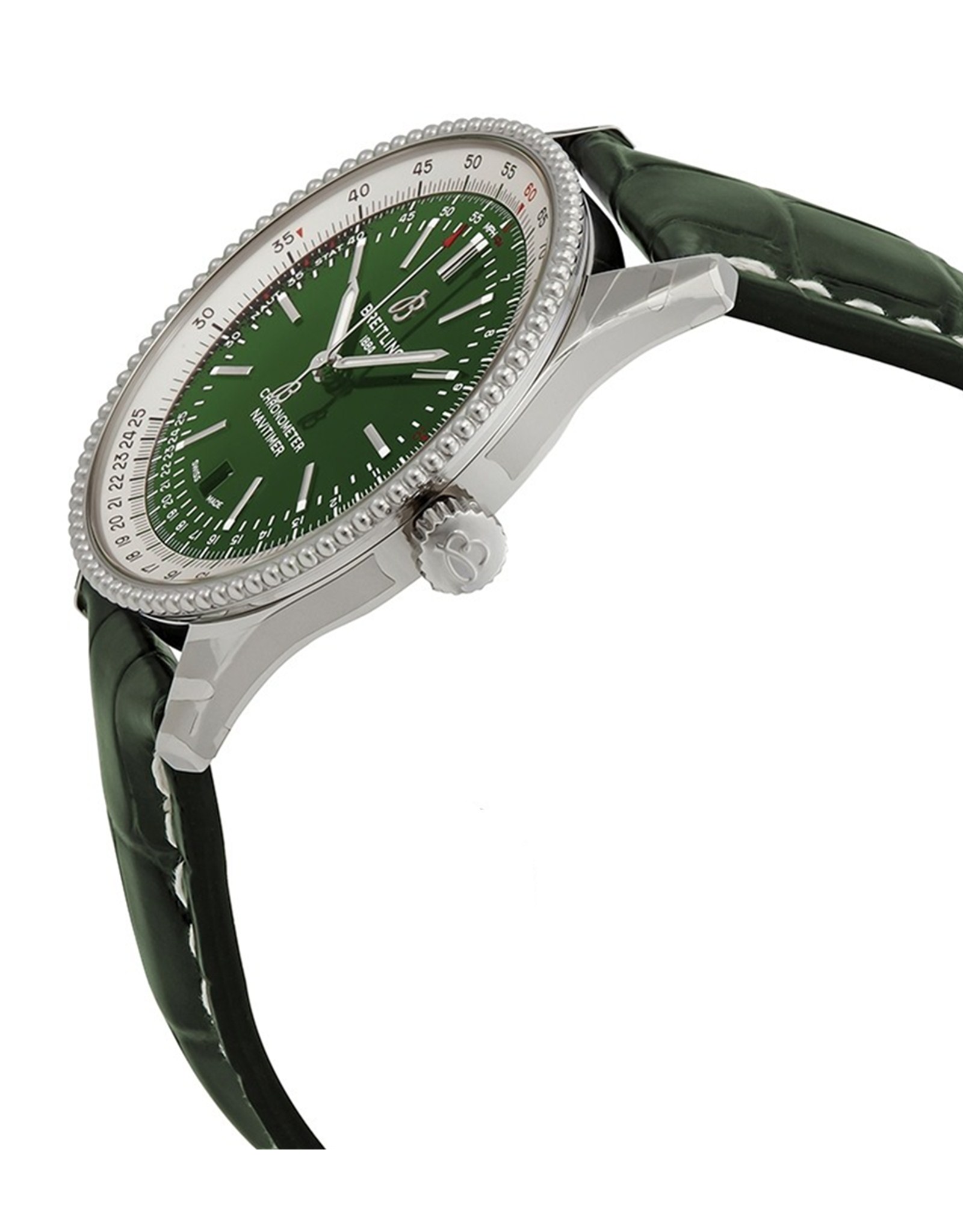 Navitimer Green Dial Stick Markers A173261A1L1P2