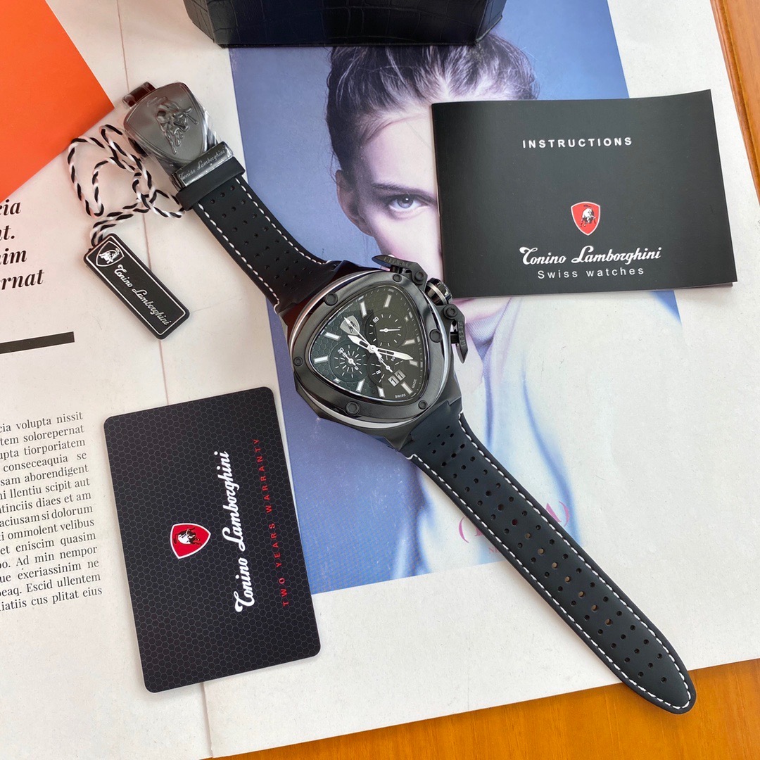 Tonino Lamborghini New Spyder Chronograph Black / White