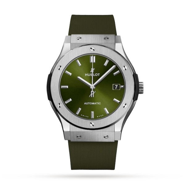 Classic Fusion Men Automatic Green Rubber Watch 511.NX.8970.RX