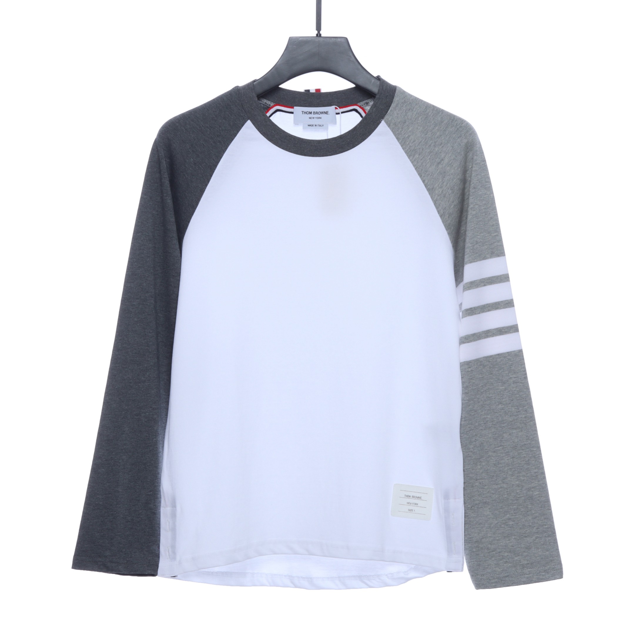 Color-block long-sleeve T-shirt