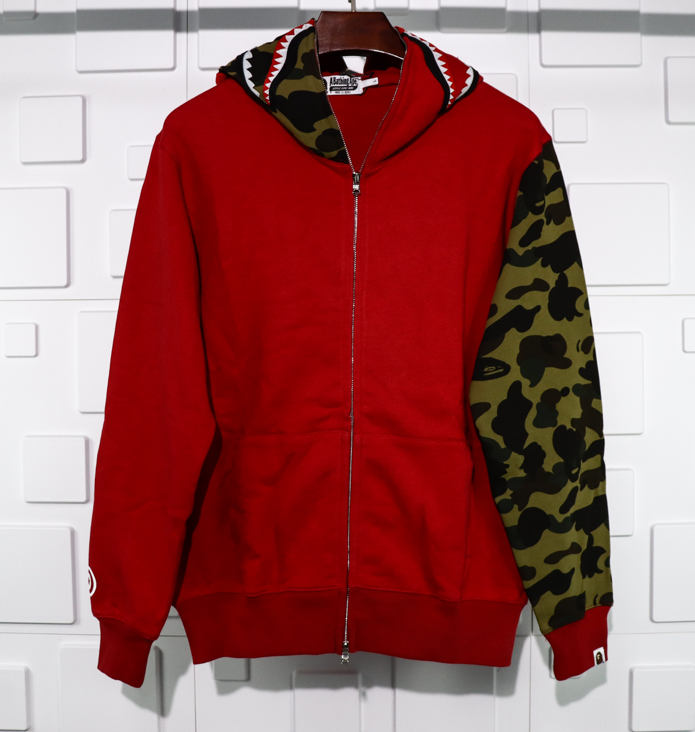 A Bathing Ape Bape GM Two-Tone Panel Hoodie