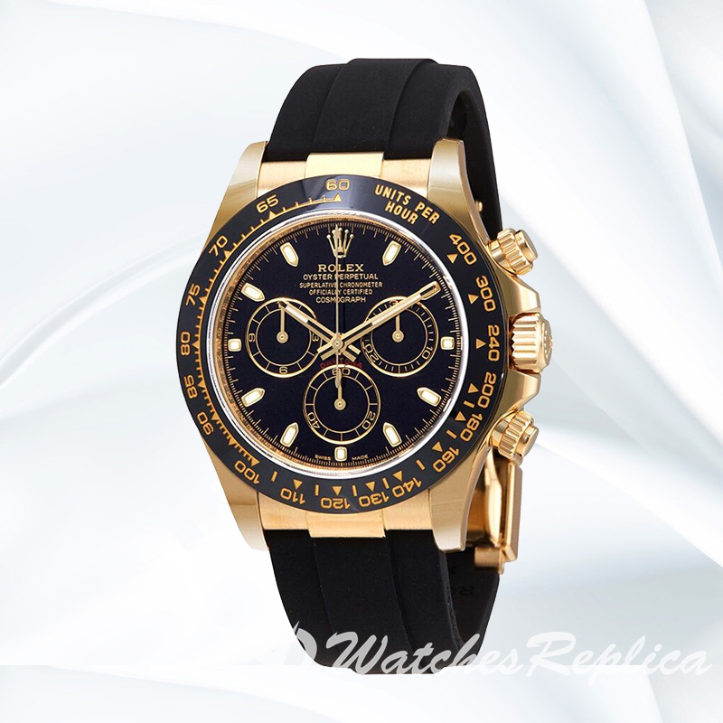 Daytona 116518BKSR Men's 40mm Automatic Rubber Band