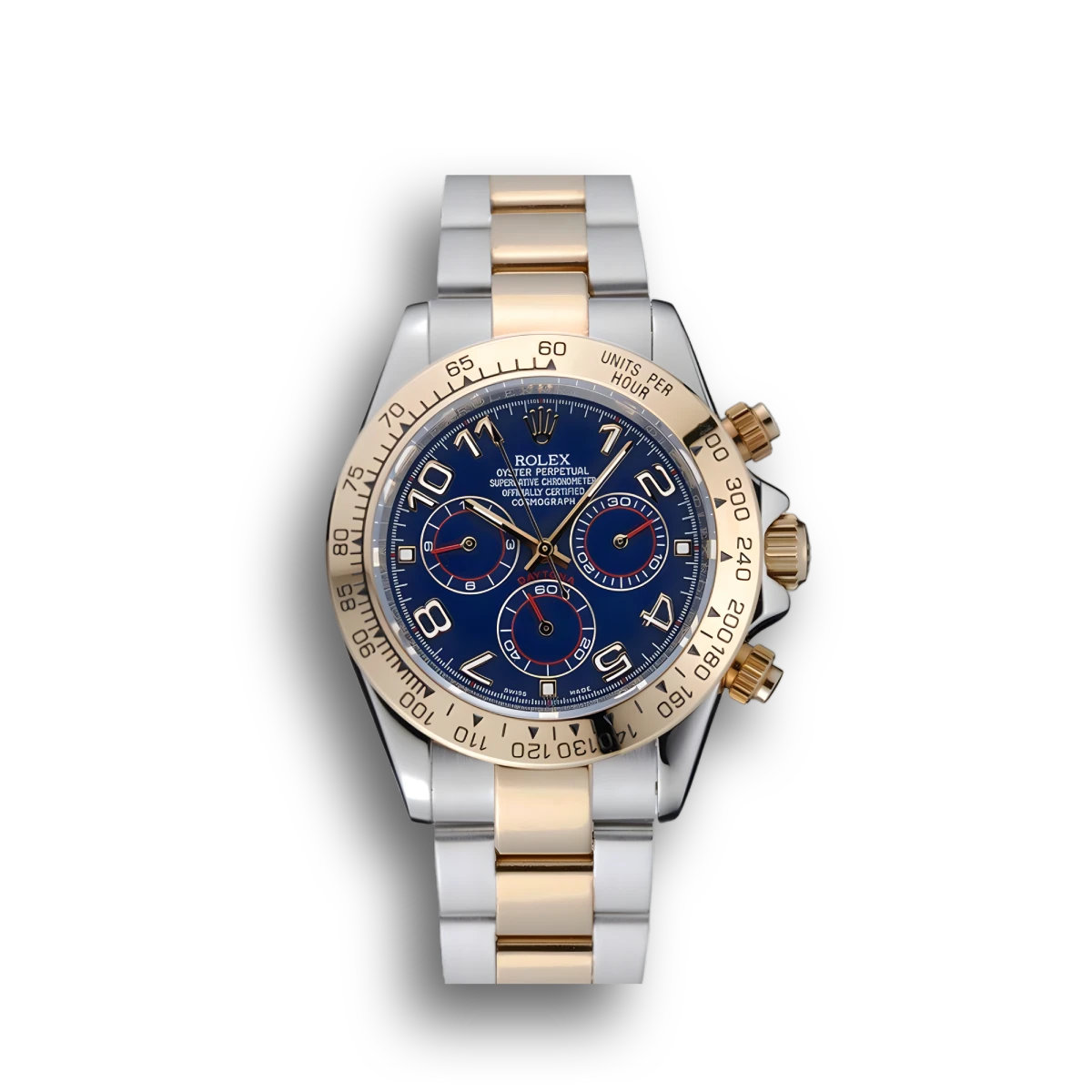 Cosmograph Daytona Blue Dial Two Tone Stainless Steel Bracelet 1454246