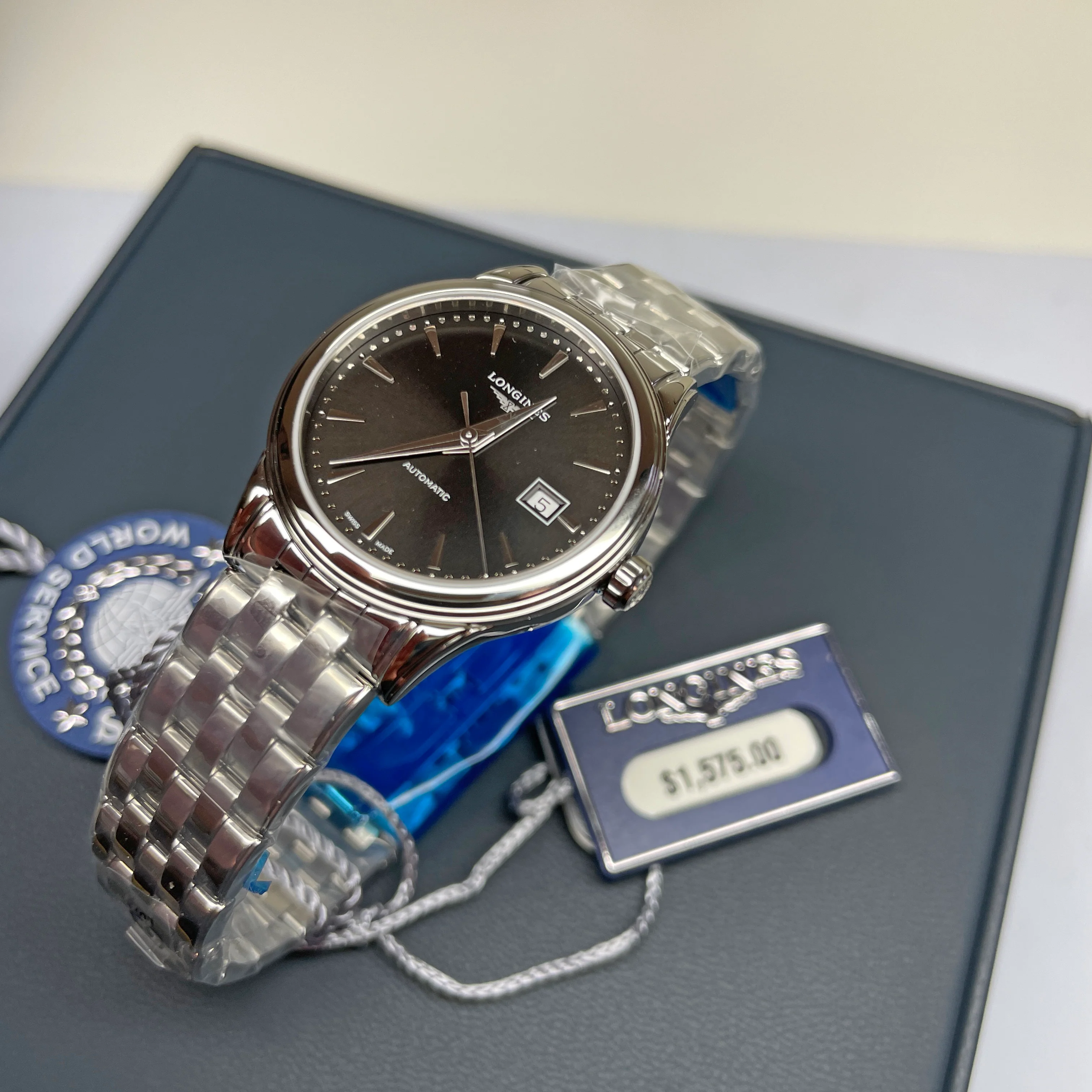 Flagship 30mm Automatic Black Dial Stainless Steel Watch L43744596