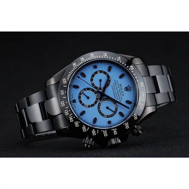 Cosmograph Daytona Blue And Black Dial Black Stainless Steel Case And Bracelet 1454250