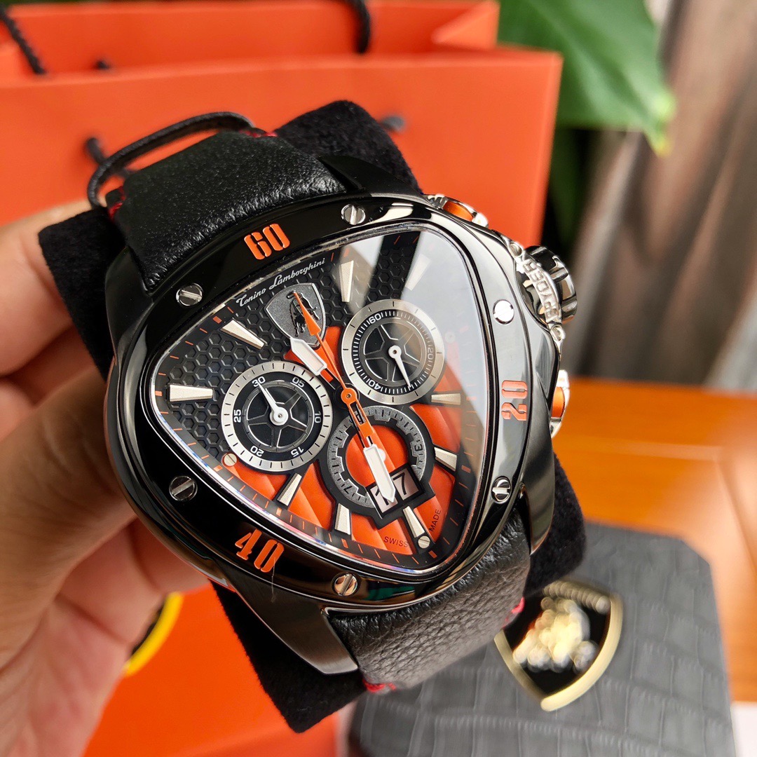 Tonino Lamborghini New Spyder Chronograph Black / Orange