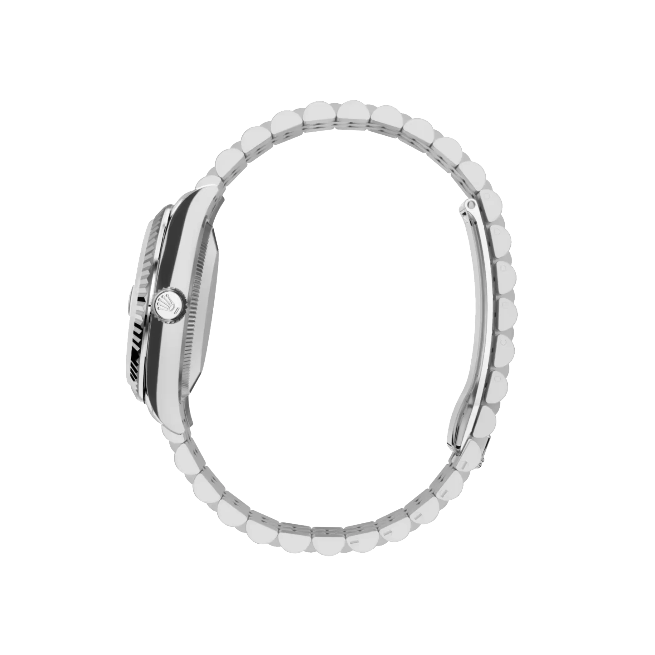 Datejust: Oystersteel and white gold, bright blue, diamond-set, m126334-0016