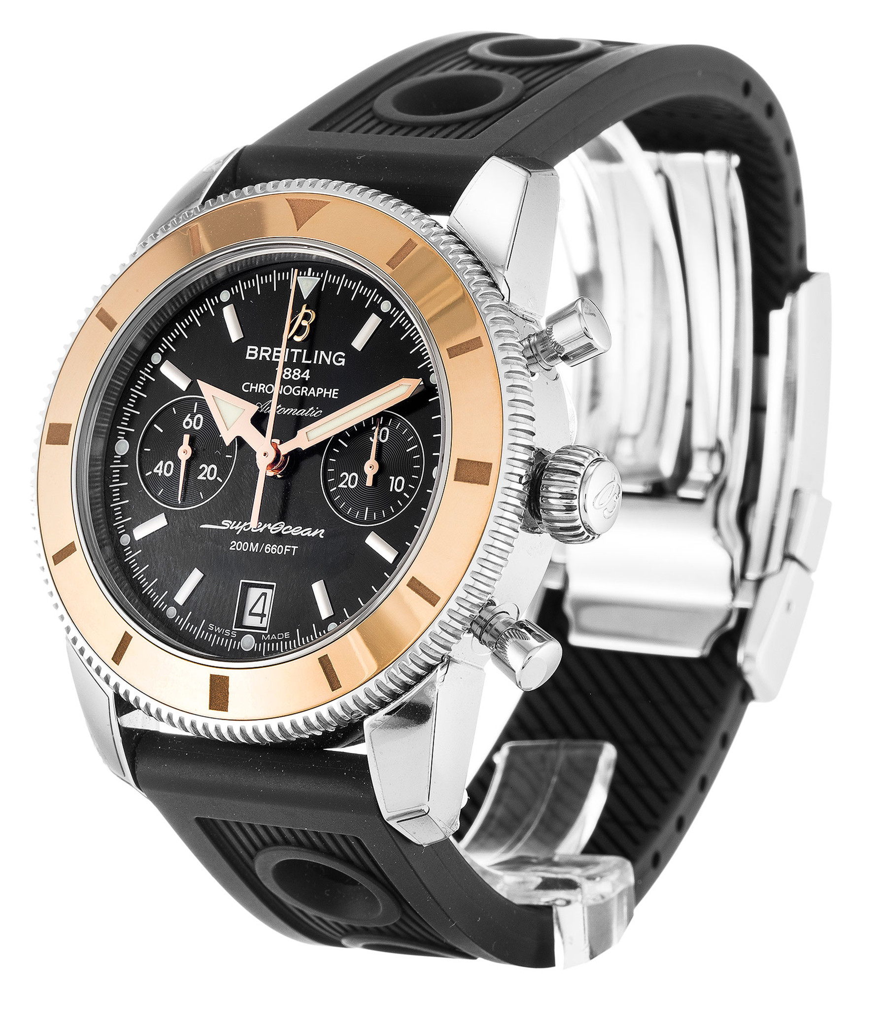 SuperOcean Heritage Black Dial Stick Markers U23370