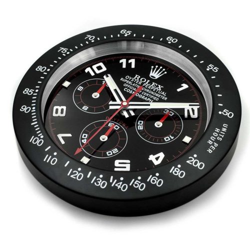 daytona seriesblack wall clock