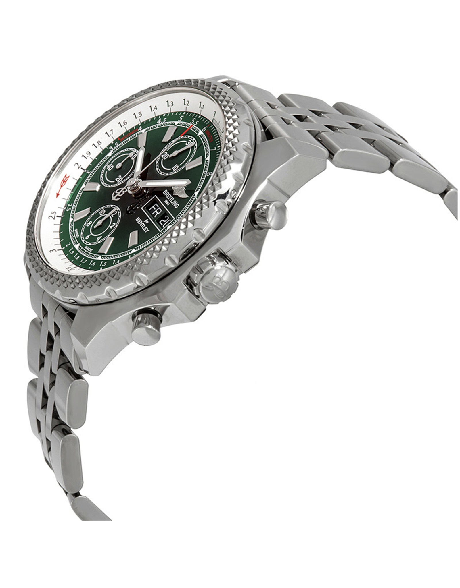 Bentley Black Dial Stainless Steel Bracelet A1336512 L520
