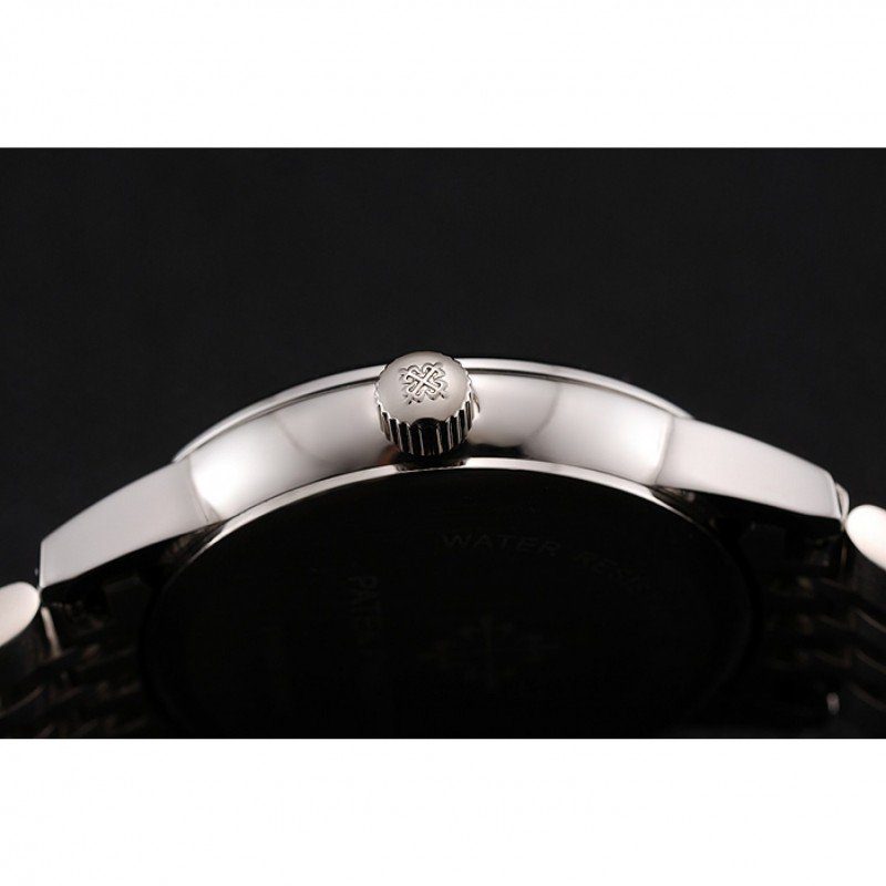 Calatrava Dial White 28 mm, Stainless Steel