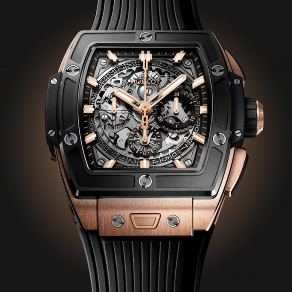 Spirit Of Big Bang Men Automatic Grey Rubber Watch 641.OM.0183.RX