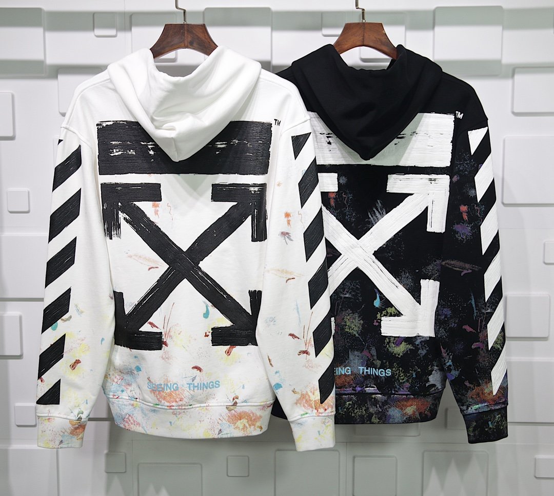 OFF WHITE VIRGIL ABLOH FIREWORK HOODIE