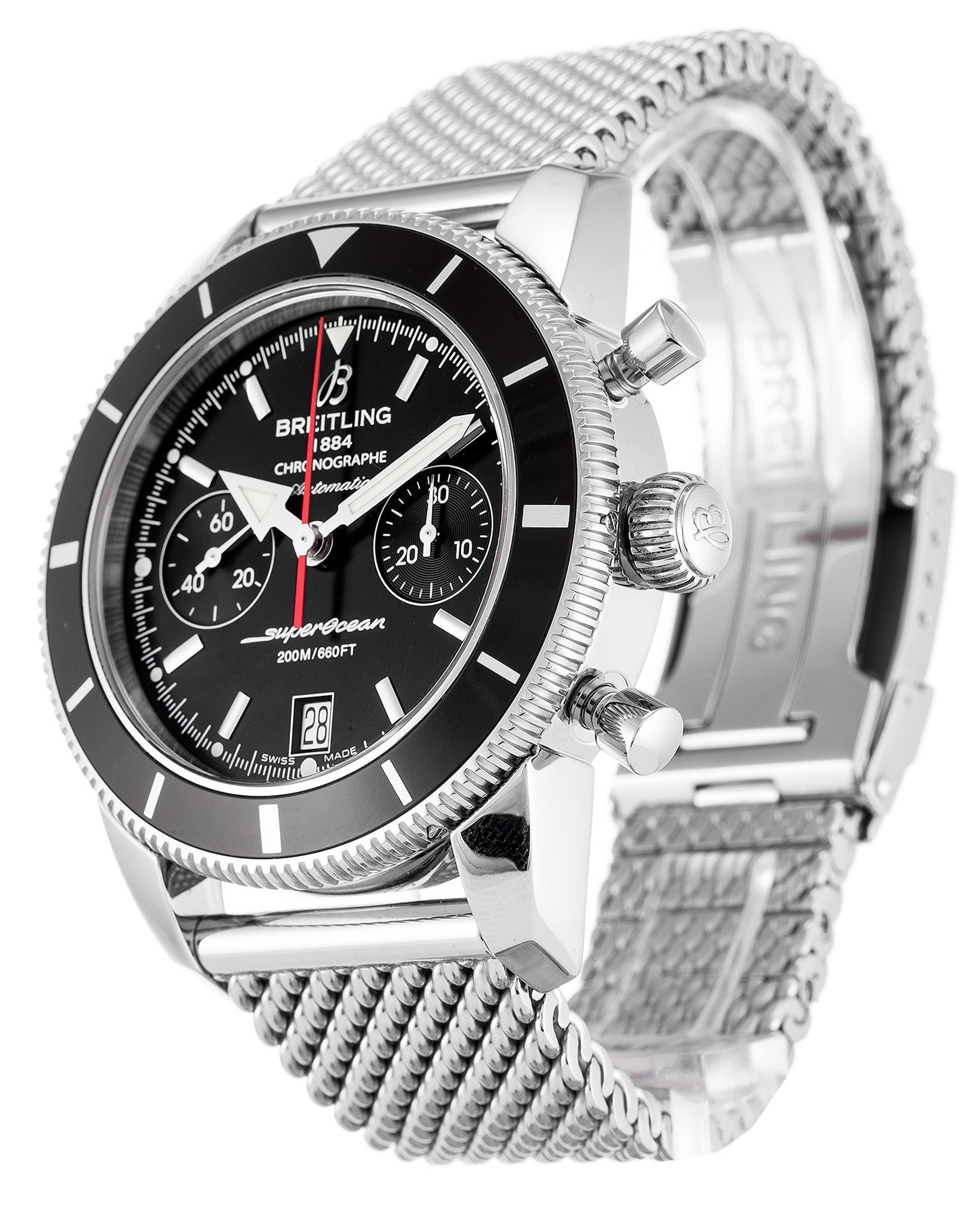 SuperOcean Heritage Black Dial Stick Markers A23370