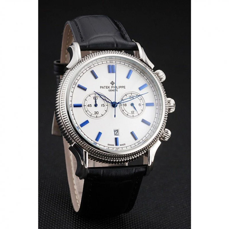 Chronograph White Dial White 40 mm, Stainless Steel