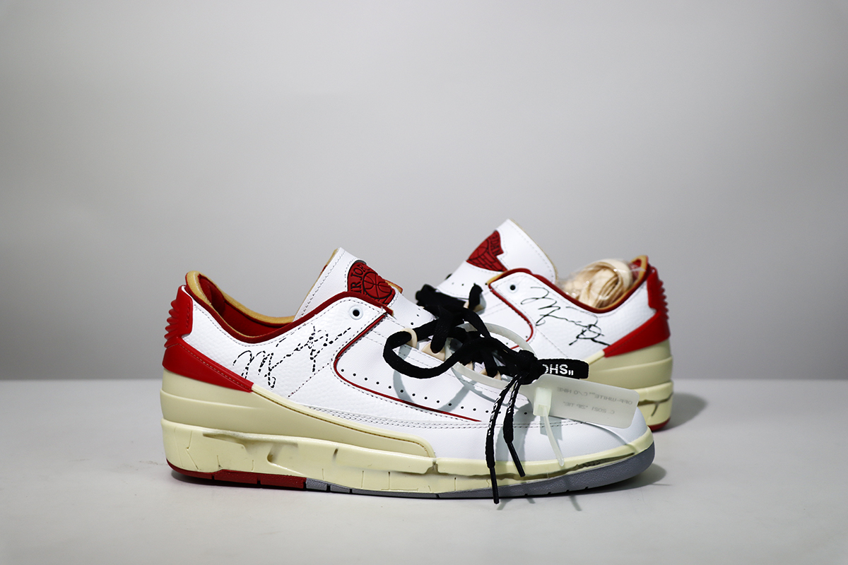 The Off-White x Air Jordan 2 Low “White/Red”