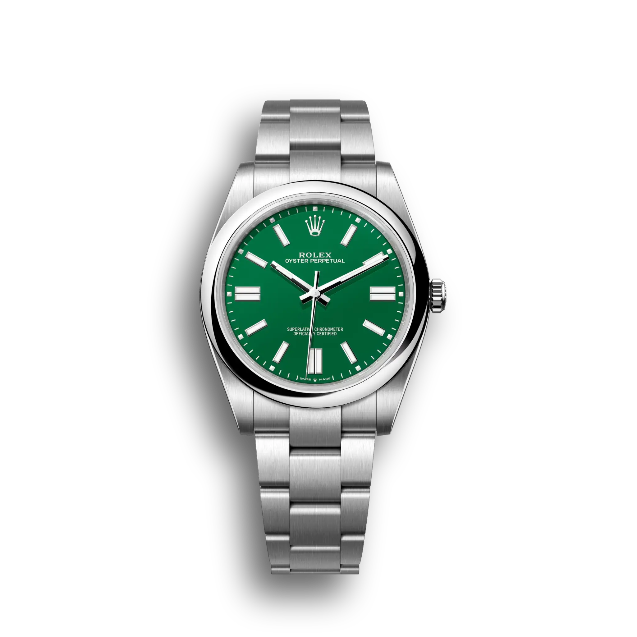 Oyster Perpetual: green, m124300-0005