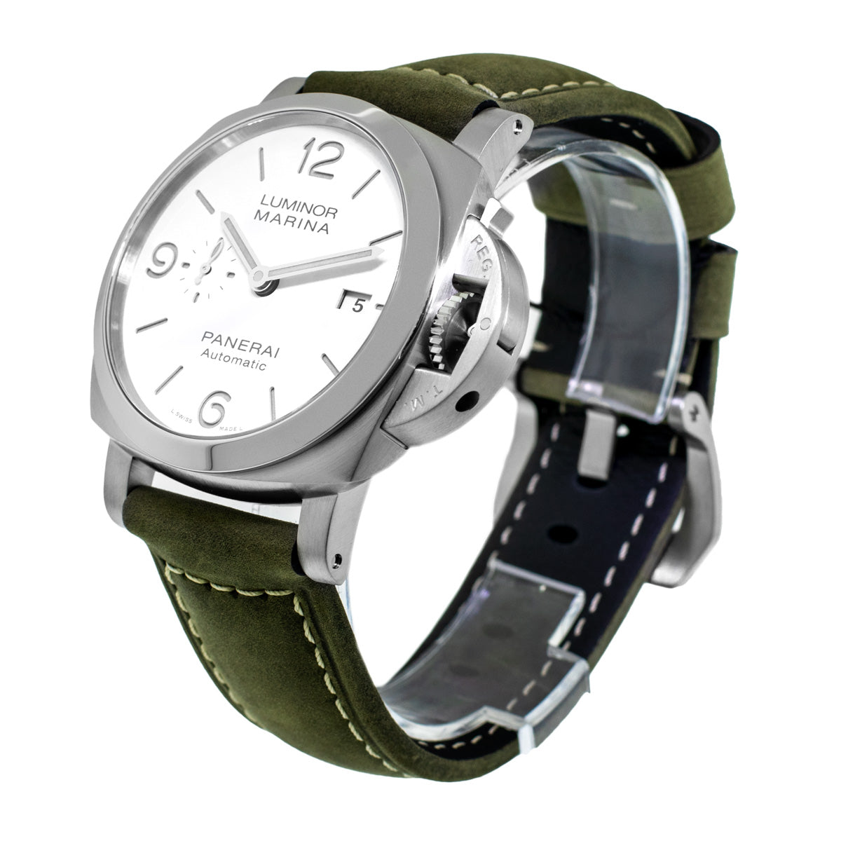 Luminor Marina Steel White Arabic 44mm PAM01314