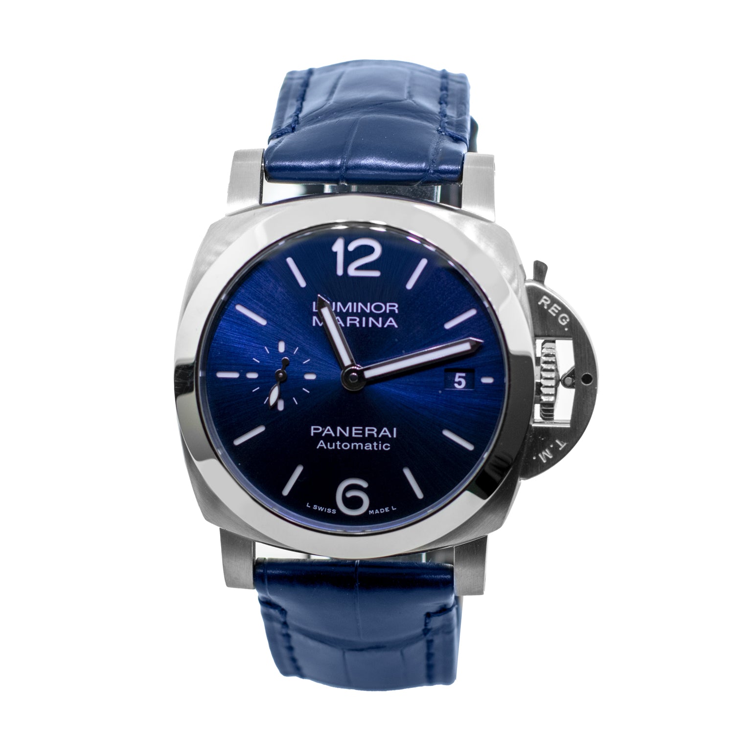 Luminor Quaranta Steel Blue Arabic 44mm PAM01370