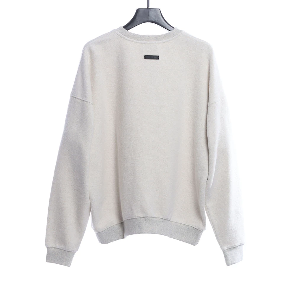 Letter reverse round neck sweatshirt