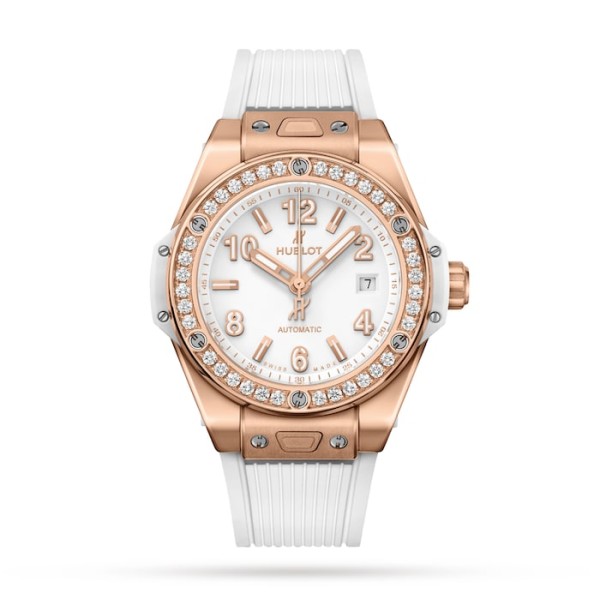 Big Bang Women Automatic White Rubber Watch 485.OE.2080.RW.1204