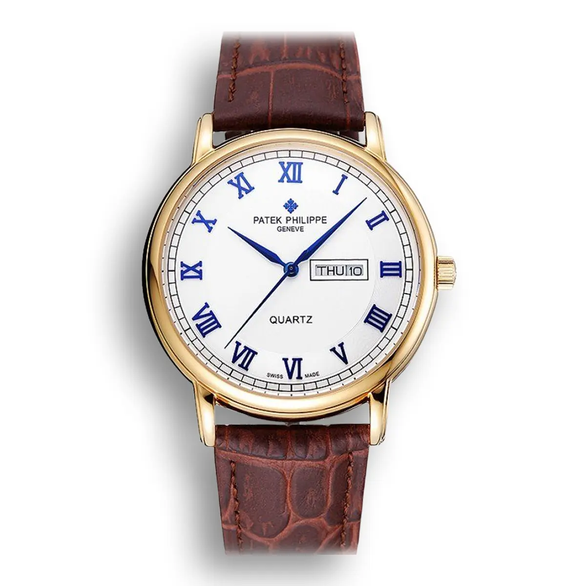 Calatrava White Dial White 41 mm, Yellow Gold
