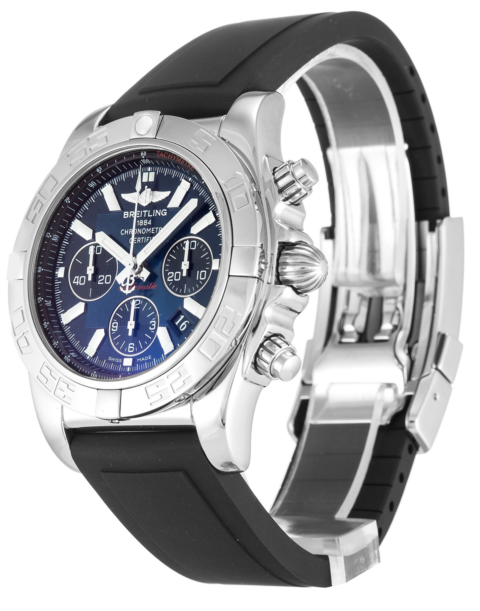 Chronomat 44 Black Dial Stick Markers AB0110