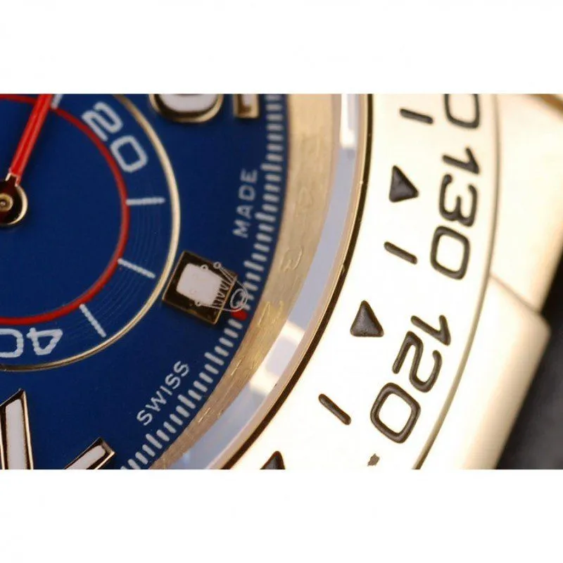 Daytona Gold Case Blue Dial Black Leather Strap