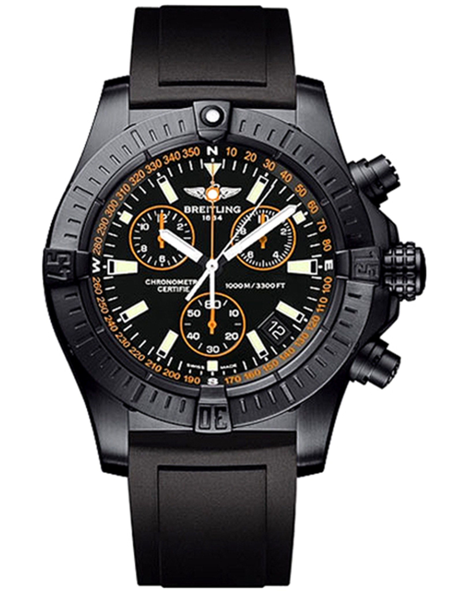 Avenger Seawolf Black Dial M73390T2/BA88-134S