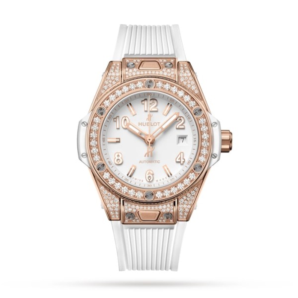 Big Bang Women Automatic White Rubber Watch 485.OE.2080.RW.1604